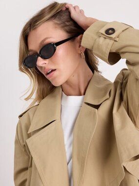 Lulus Finn Black Round Sunglasses - Size One Size